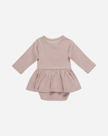 Quincy Mae Mauve Pointelle Skirted Bodysuitback