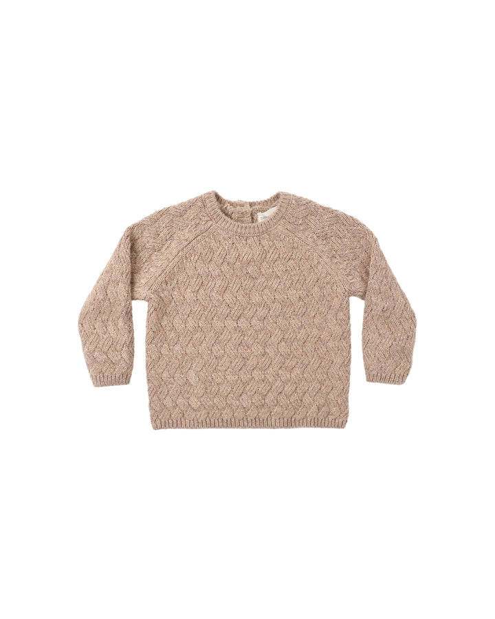 Quincy Mae Heathered Almond Sweater