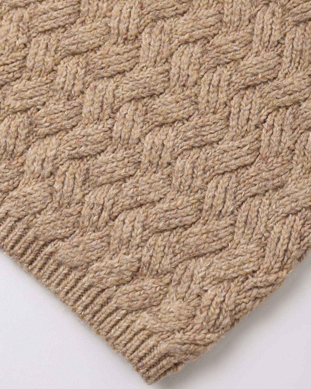 Quincy Mae Heathered Almond Sweater detail