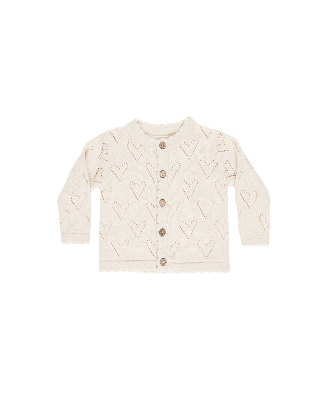 Quincy Mae Hearts Knit Cardigan