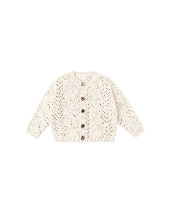 Quincy Mae Natural Knit Baby Cardigan