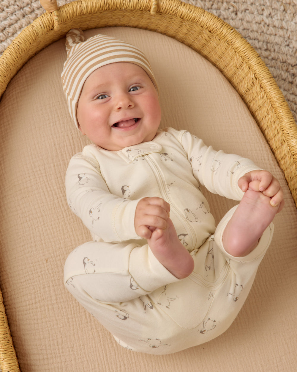 Quincy Mae Penguins Romper model