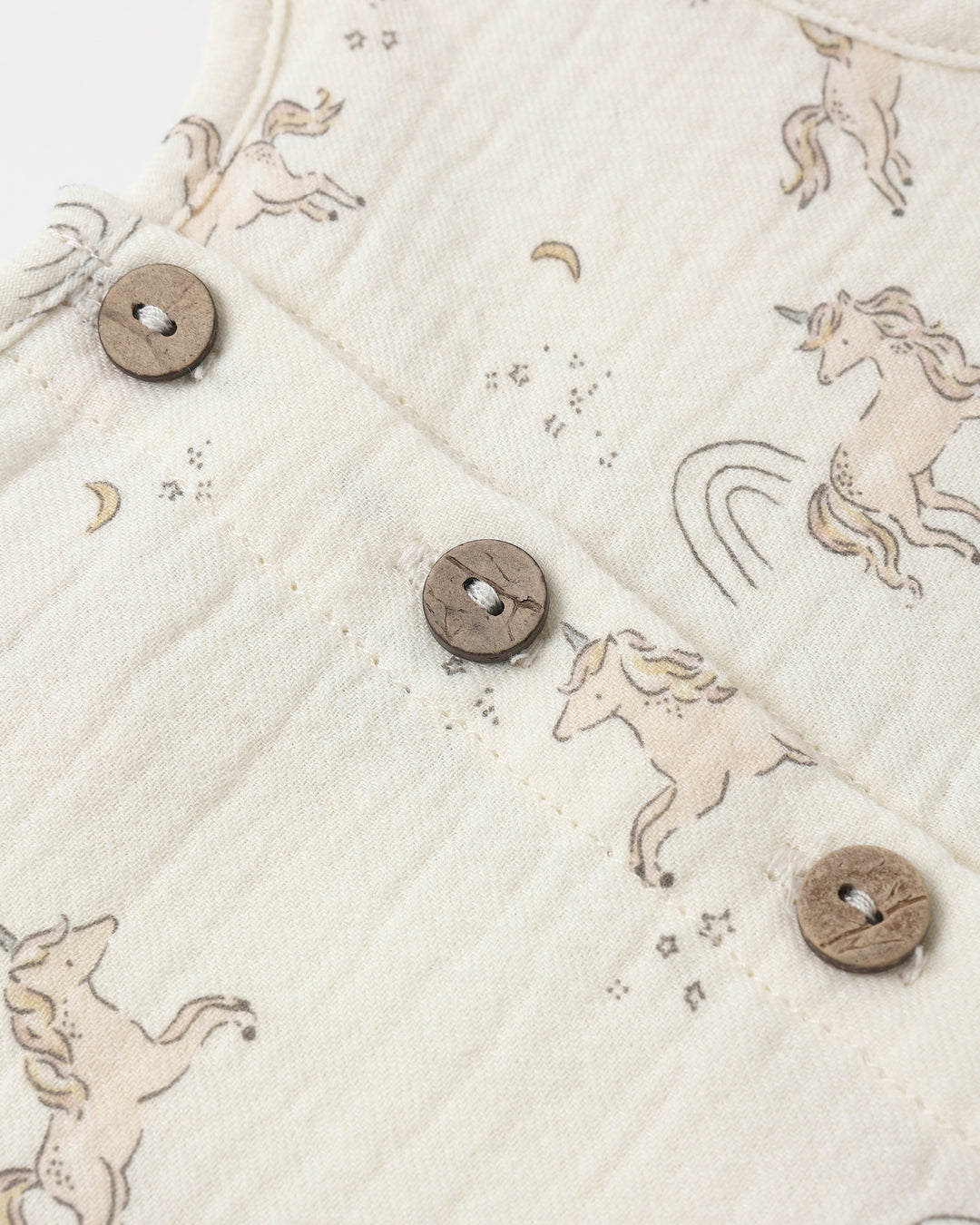 Quincy Mae Unicorns Peplum Set detail
