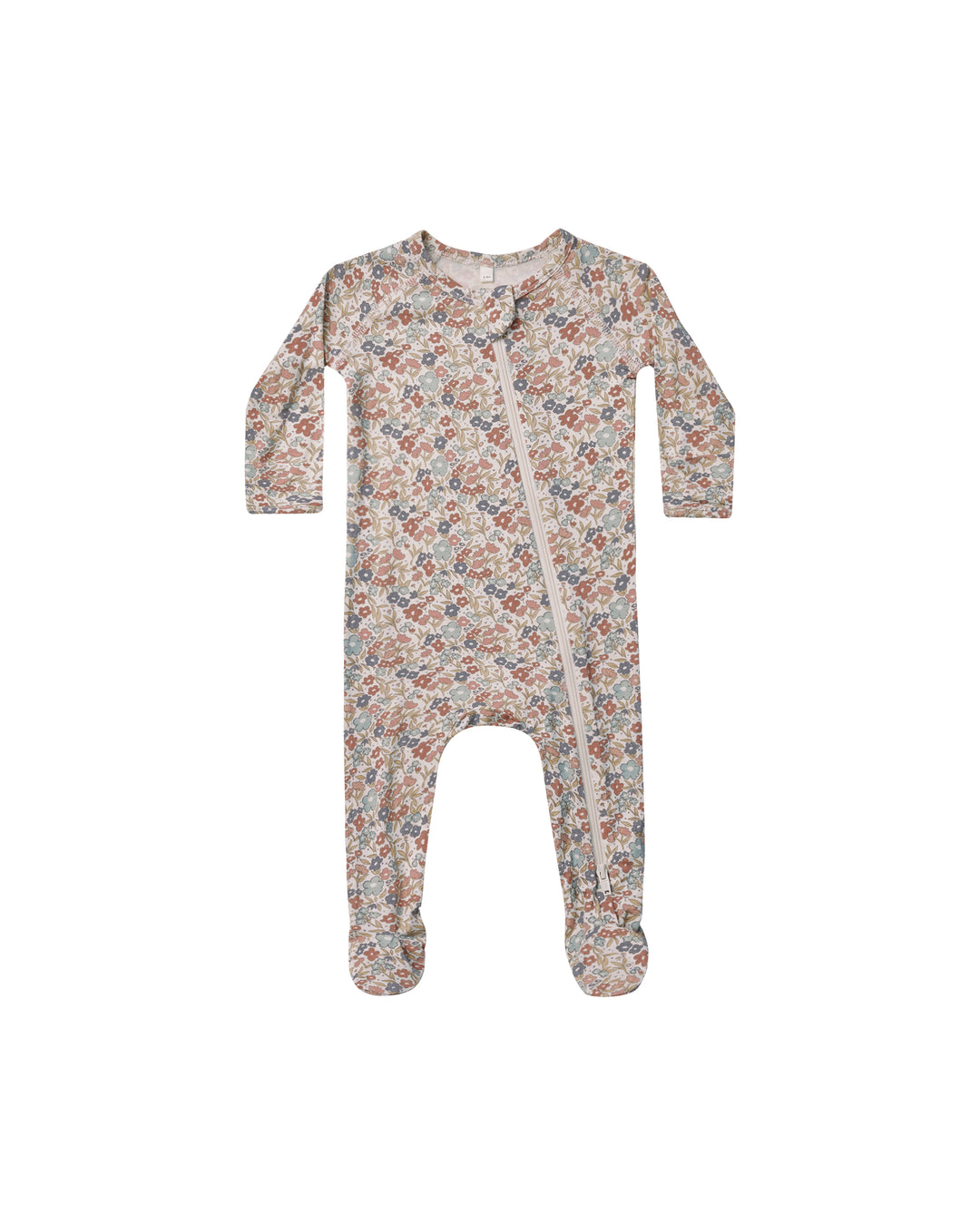 Quincy Mae Bloom Bamboo Zip Footie