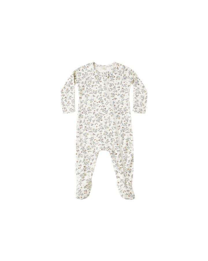 Quincy Mae Woodland Bamboo Footie