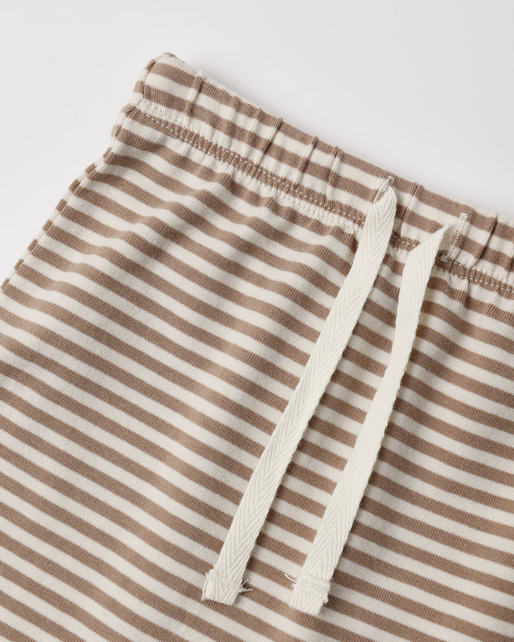 Quincy Mae Almond Stripe Wrap Top & Pant Set pants