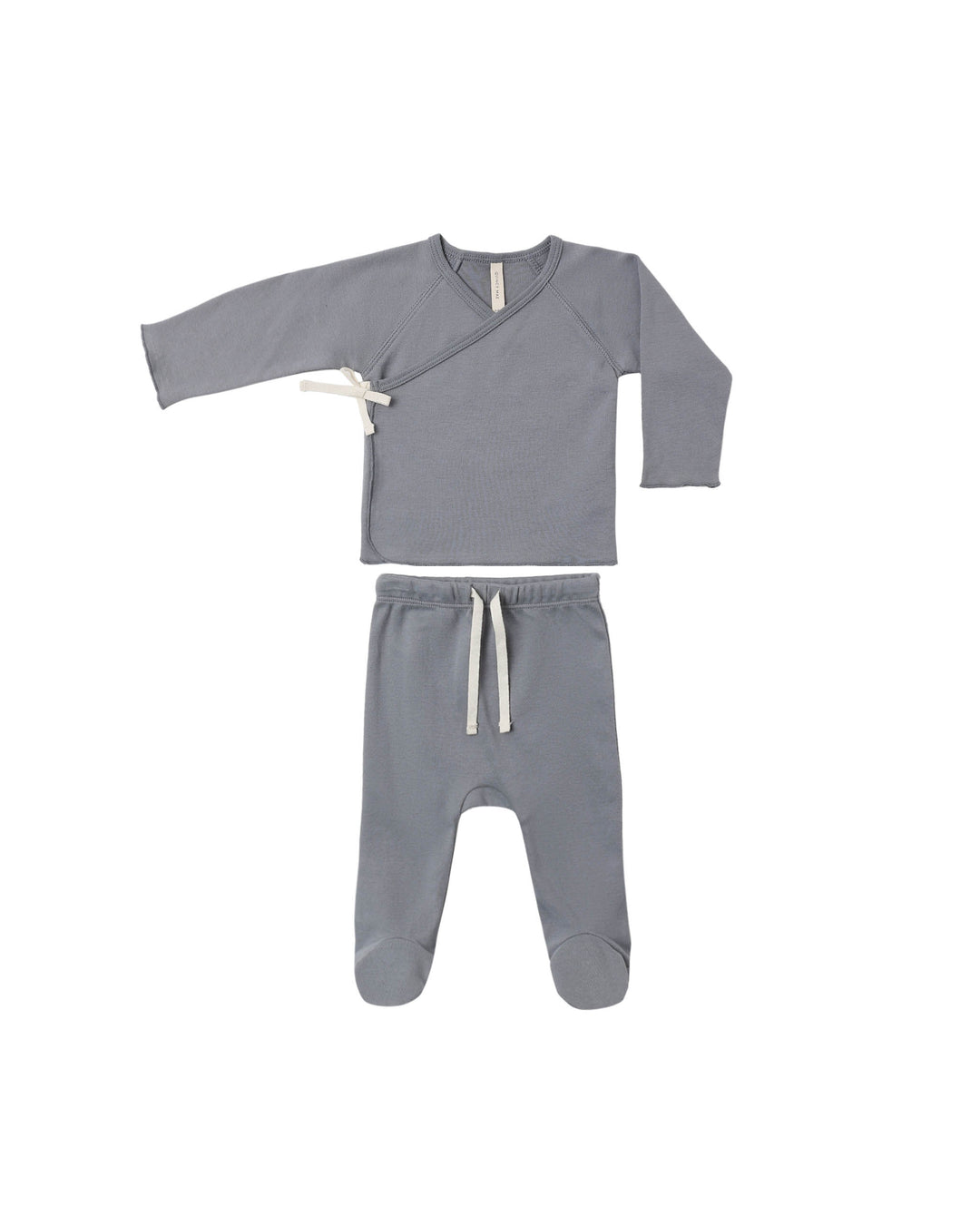Quincy Mae Slate Wrap Top & Pant Set