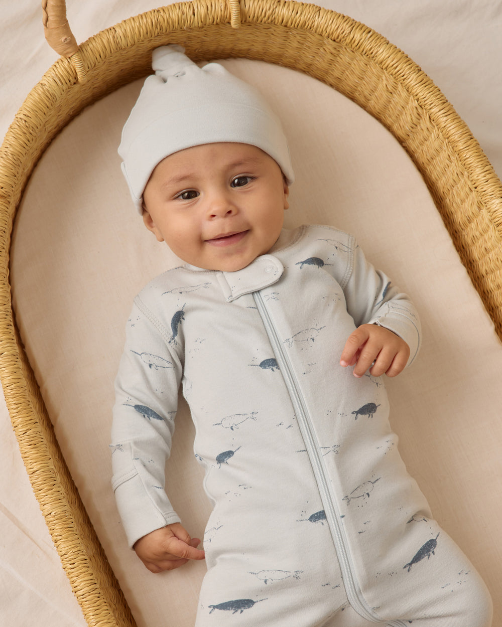 Quincy Mae Narwhals Footie model
