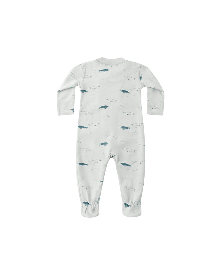 Quincy Mae Narwhals Footie back