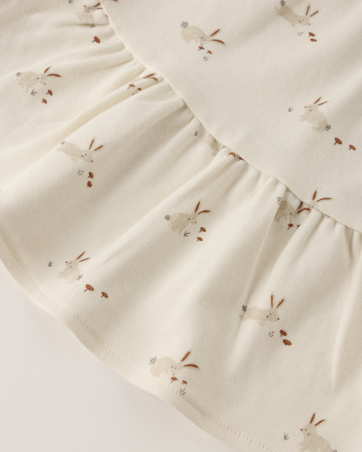 Quincy Mae Tiered Bunnies Dress detail