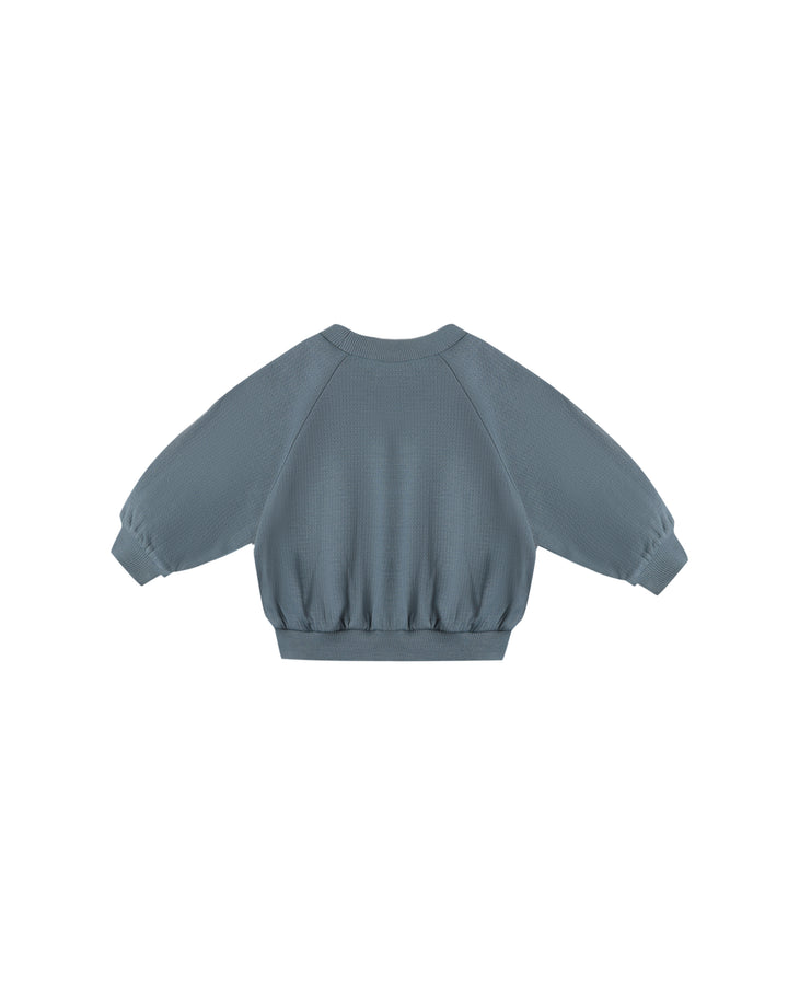 Quincy Mae Ocean Pocket Sweatshirt back
