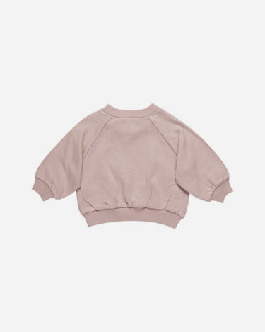 Quincy Mae Mauve Pocket Sweatshirt BACK