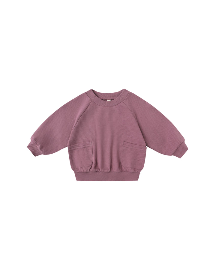 Quincy Mae Mulberry Pocket Sweatshirt