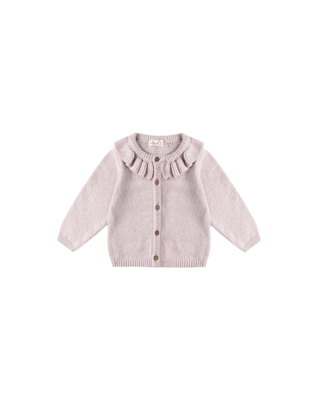 Quincy Mae Lilac Ruffle Collar Cardigan