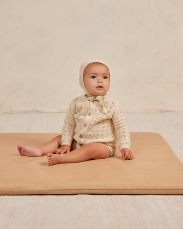 Quincy Mae Scalloped Baby Cardigan model