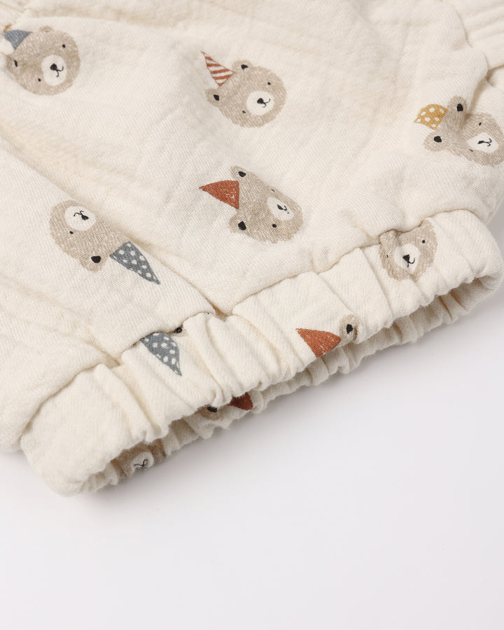 Quincy Mae Party Bears Tank Set detail