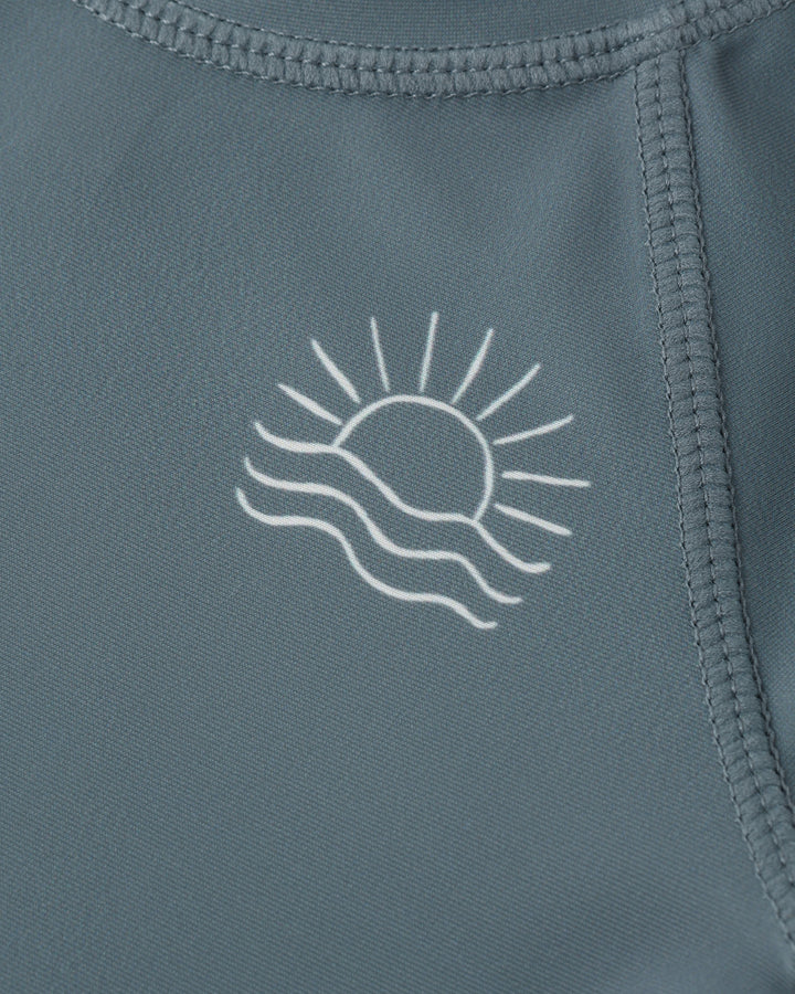 Quincy Mae Ocean Rash Guard Top detail
