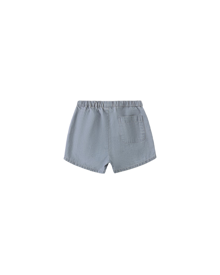 Chambray Utility Shorts