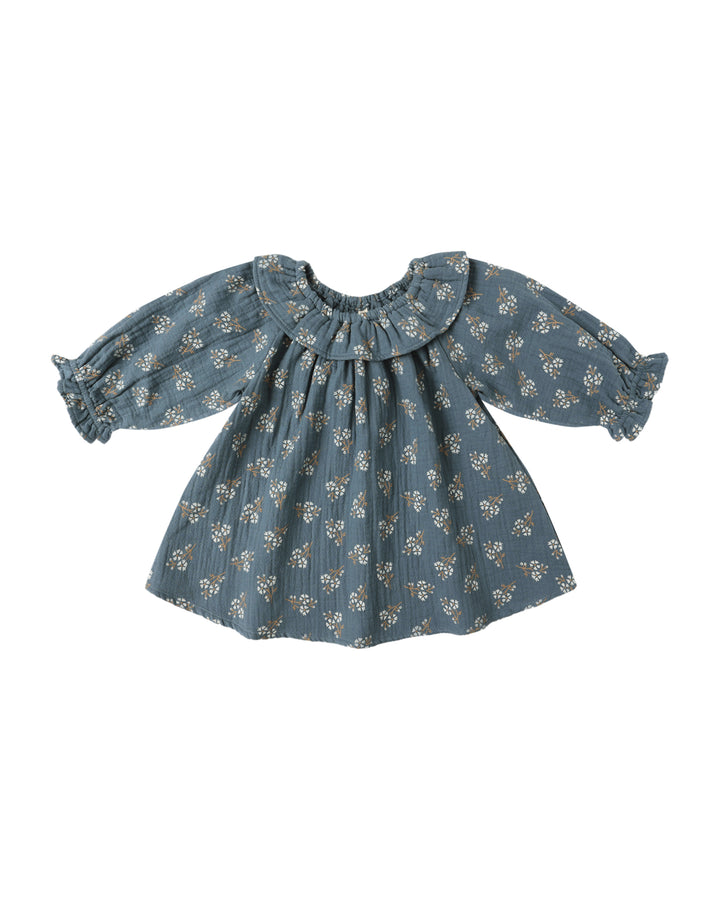Quincy Mae Blue Floral Isla Dress