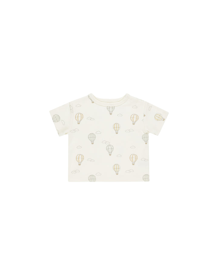 Quincy Mae Hot Air Balloons Boxy Tee