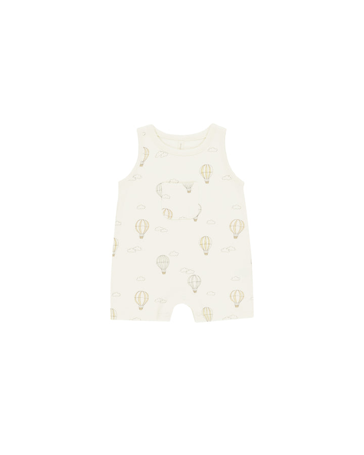 Quincy Mae Hot Air Balloons Shortie Romper