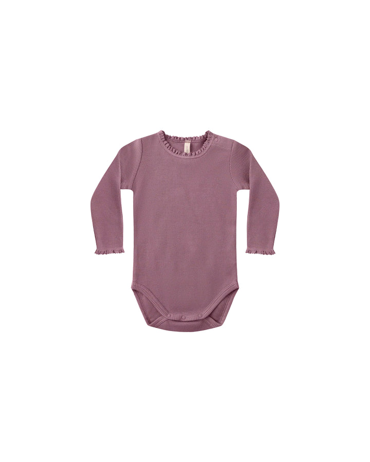 Quincy Mae Mulberry Waffle Bodysuit