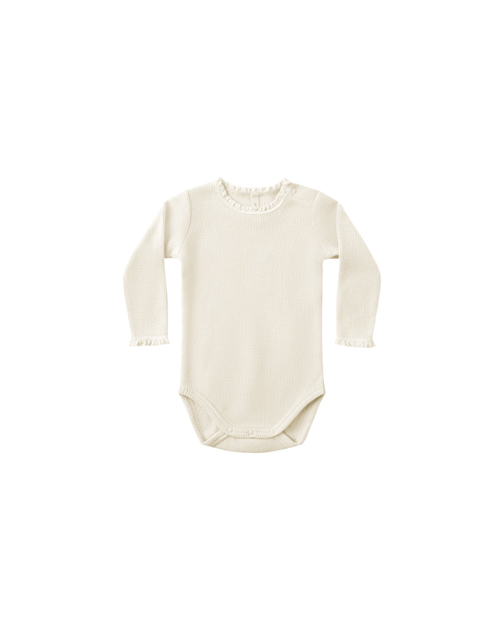 Quincy Mae Natural Waffle Bodysuit
