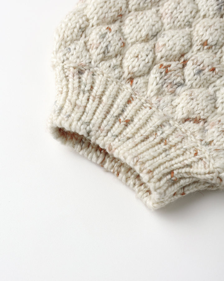 Quincy Mae Bubble Knit Cardigan cuff