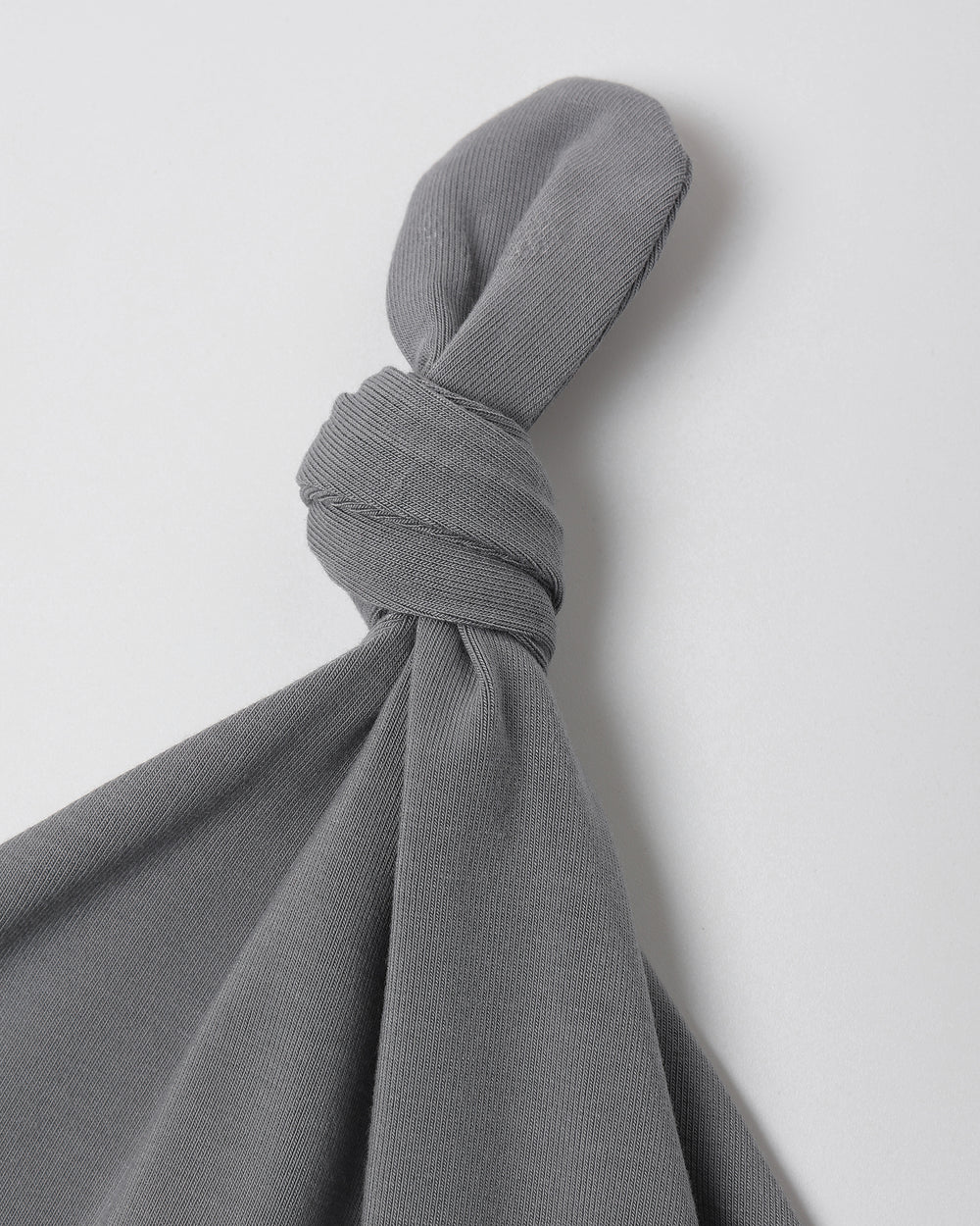 Quincy Mae Slate Knotted Beanie Hat detail