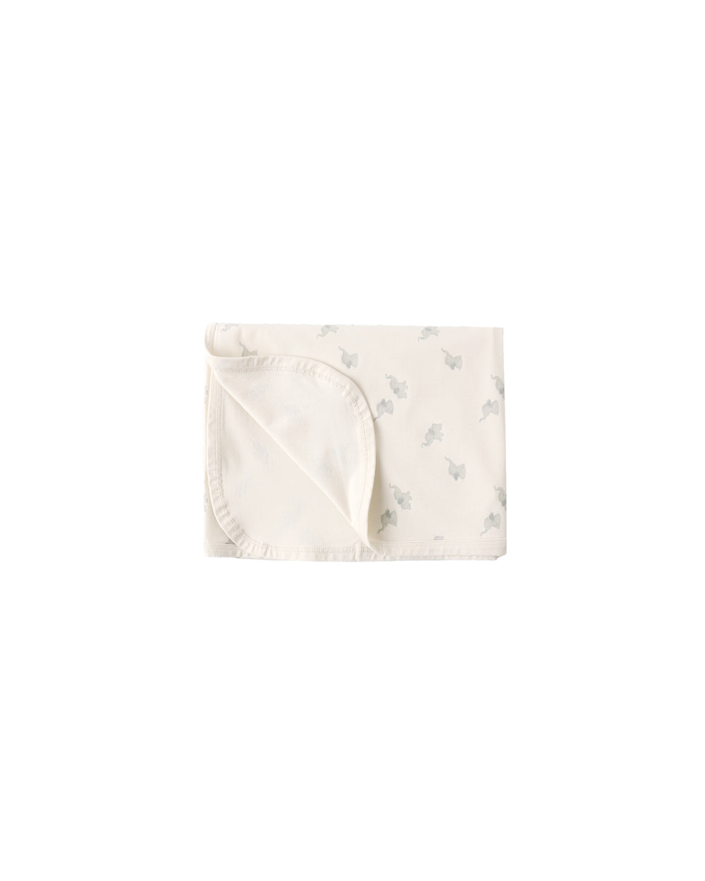 Quincy Mae Elephants Swaddle flat