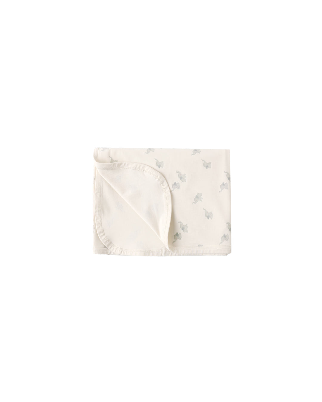 Quincy Mae Elephants Swaddle flat