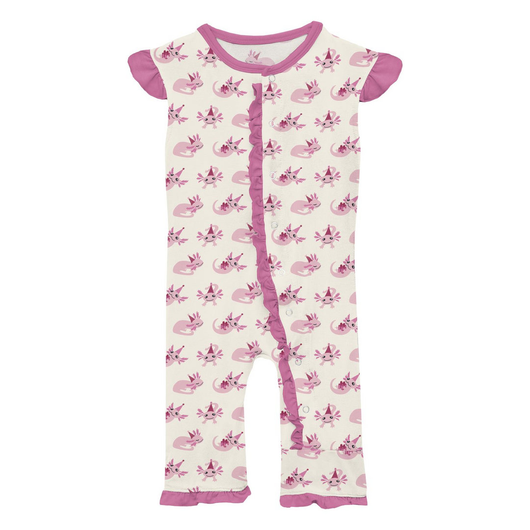 Kickee Pants Axolotl Party Ruffle Romper