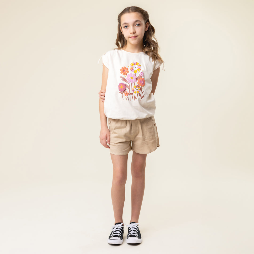 Noruk Smiley Flowers Top model