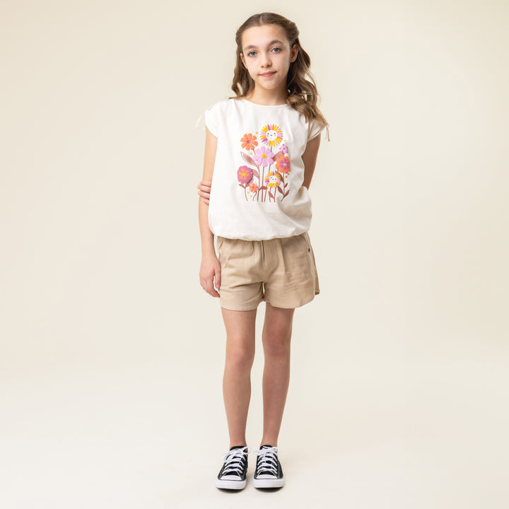 Noruk Smiley Flowers Top model