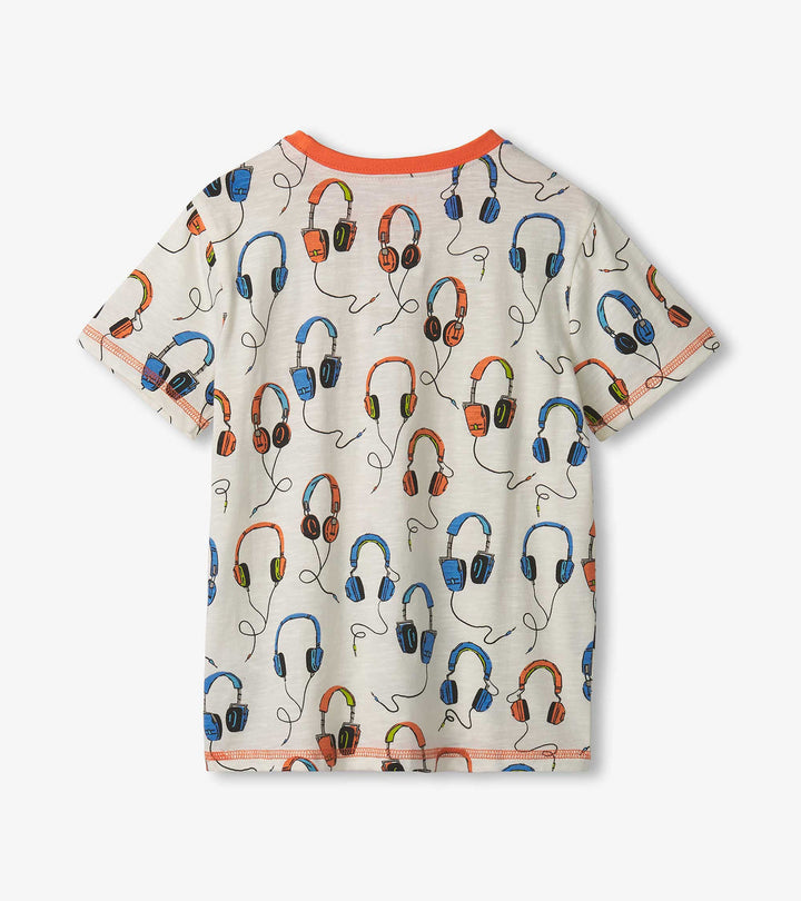 Hatley Headphones Tee back