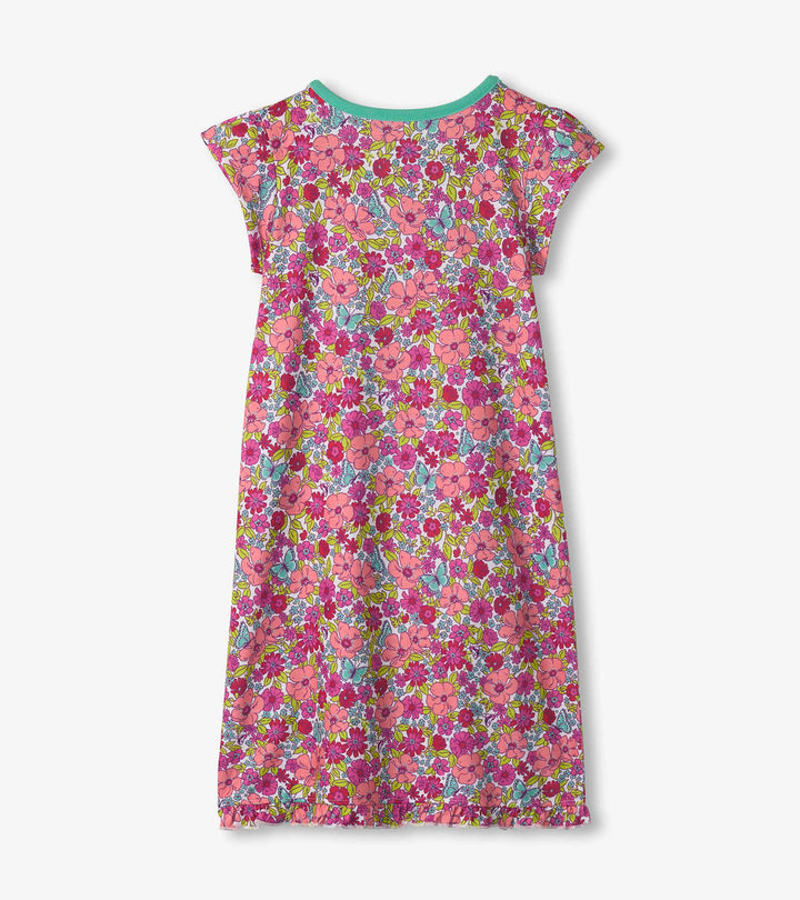 Hatley Groovy Flowers Nightgown back