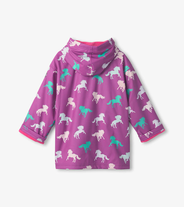 Leaping Horses Rain Jacket