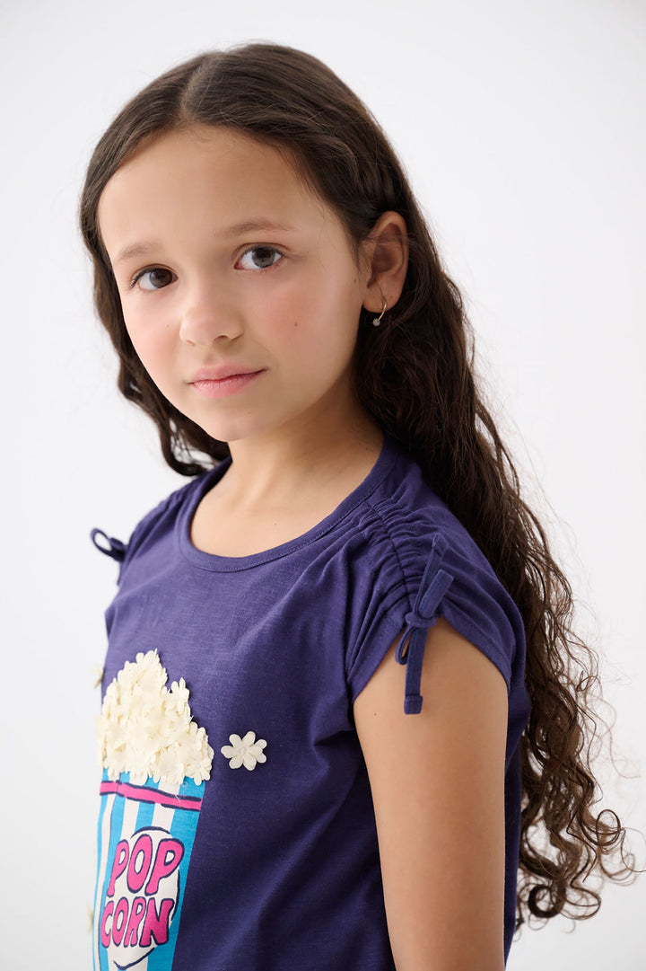 Hatley Pop Corn Cinched Tee model