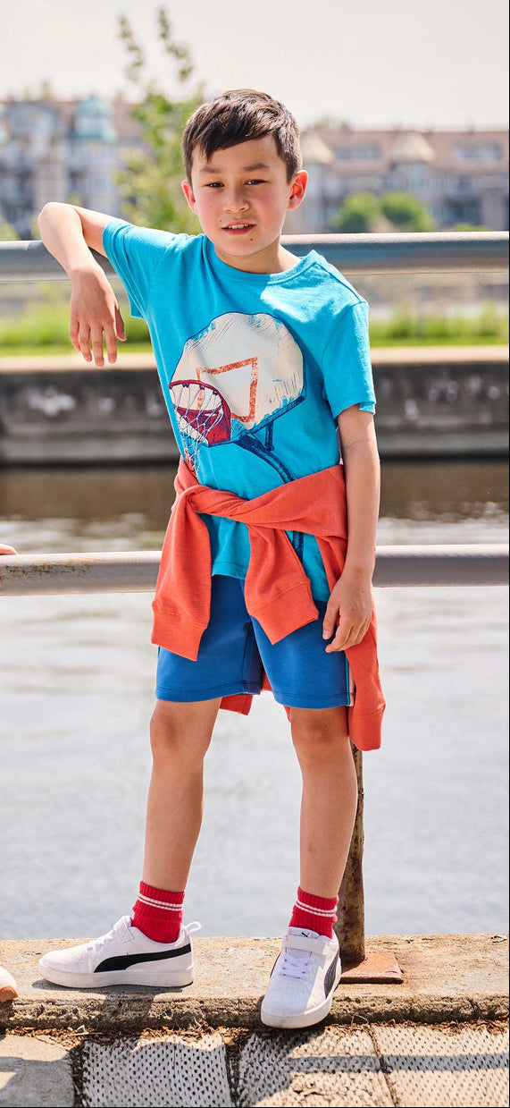 Hatley Hoops Graphic Tee model