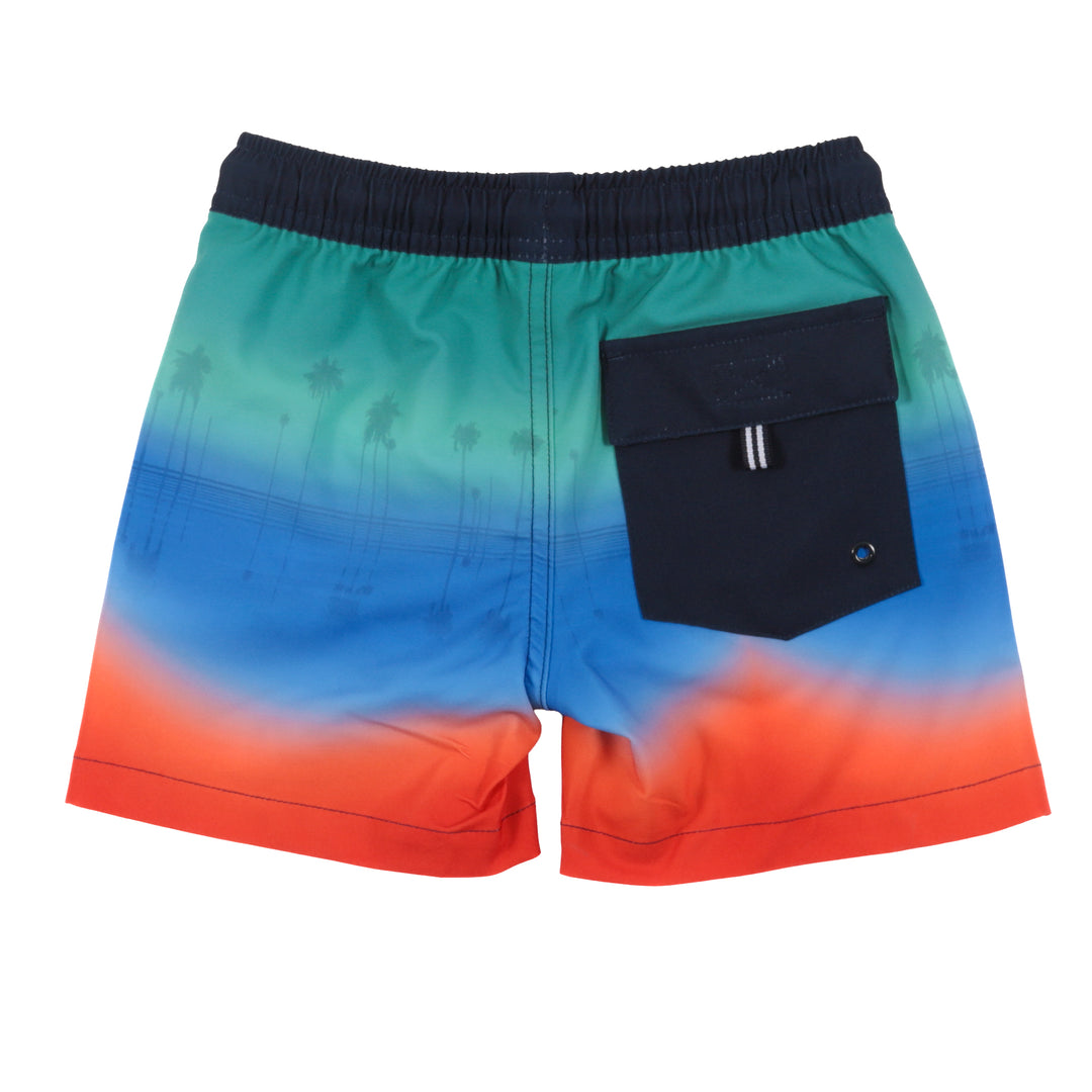 Noruk Dip Dye Palms Swim Trunks back