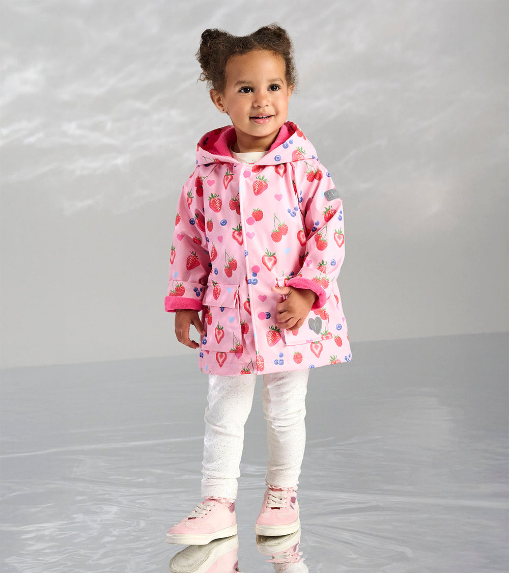 Hatley Summer Berries Raincoat model