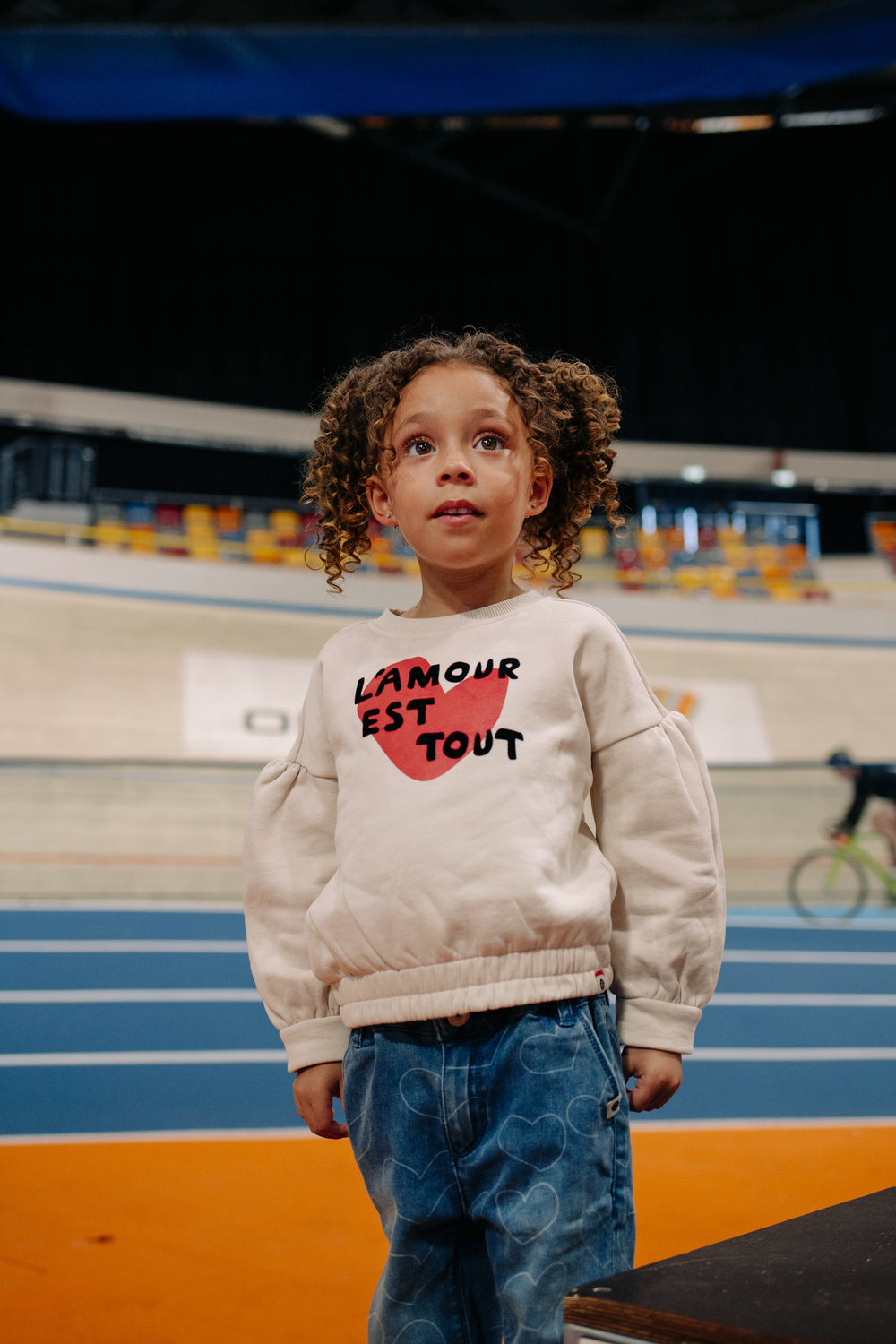 Stains & Stories L'Amour Est Tout sweatshirt model