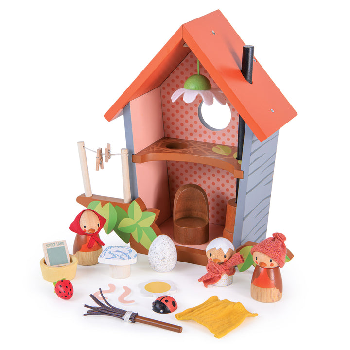 Tender Leaf Toys Robin's Nest Box pieces