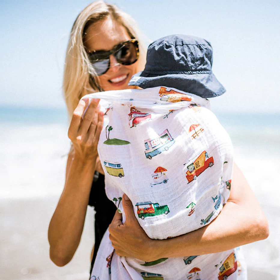 Little Unicorn Food Truck Swaddle model