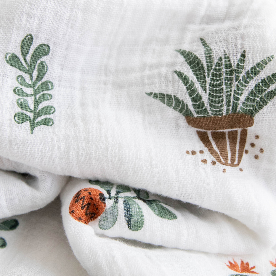 Little Unicorn Prickle Pots Swaddle detail