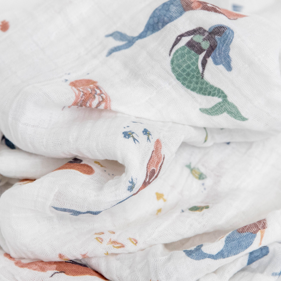 Little Unicorn Mermaids Swaddle detail