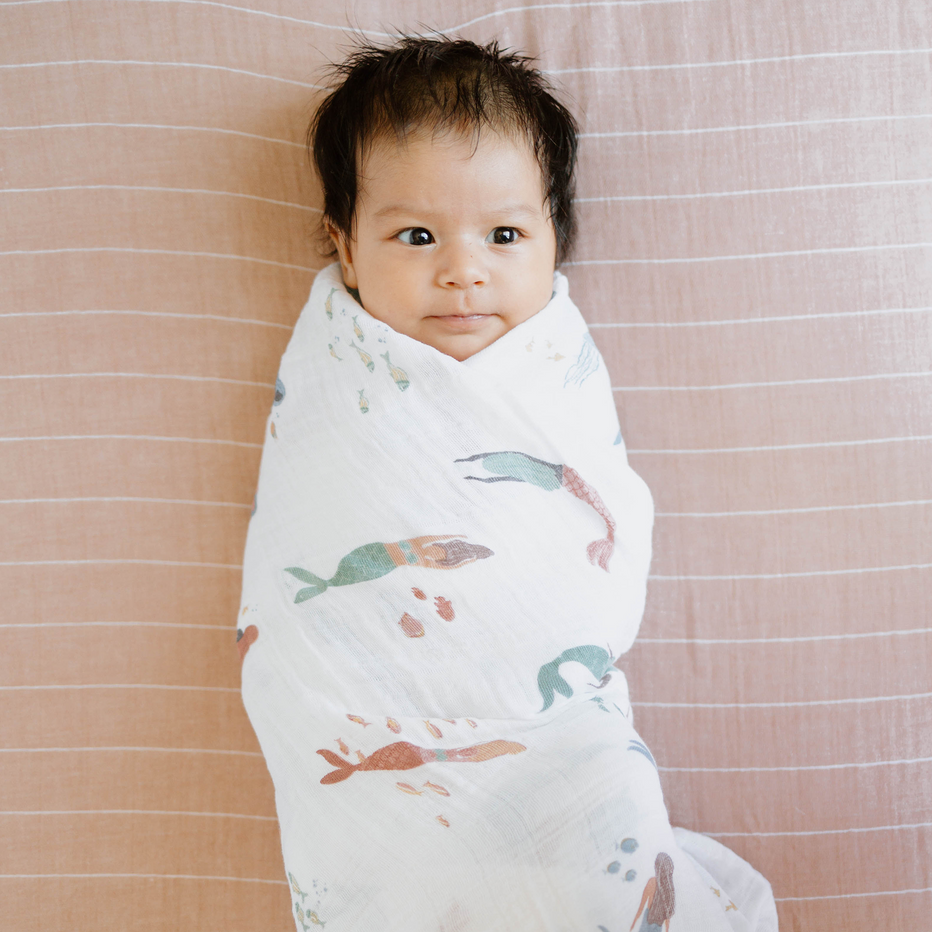 Little Unicorn Mermaids Swaddle model