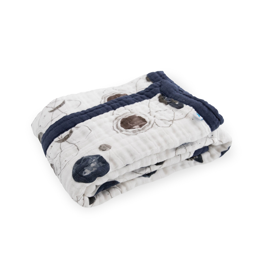 Little Unicorn Planetary Baby Quilt laid