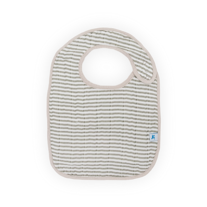 Little Unicorn Forest Friends stripe bib