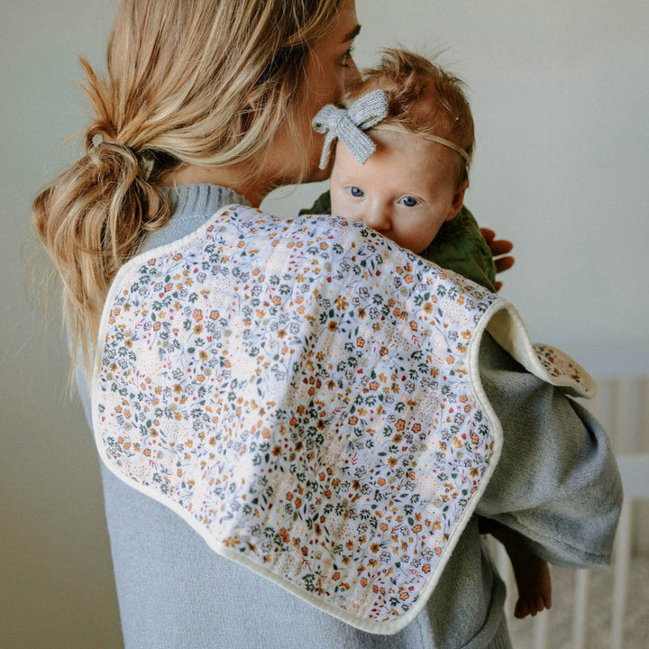 Little Unicorn Pressed Petals Burp Cloth model